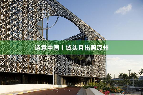 诗意中国丨城头月出照凉州